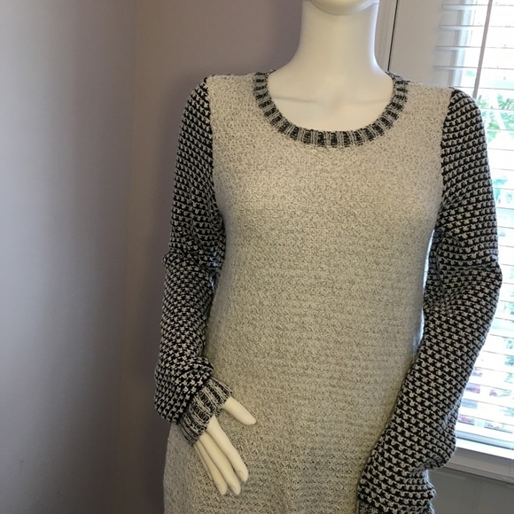 Style & Co Womens Size M Long Sleeve Cardigan Black Gray Cable Knit Sweater - Picture 9 of 10